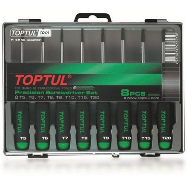 Набор отверток прецизионных Toptul GAAW0801 (8 предметов)