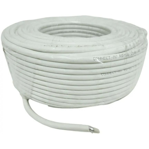 Кабель Premier CONNECT-AV RG-6/U CCS WT 50м. белый (21-321 50)