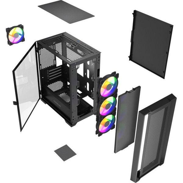 Корпус Powercase Alisio Micro X4B V2 LE CAMCXB-A4-LE