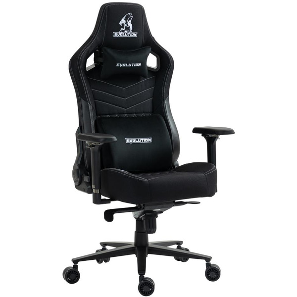 Игровое кресло Evolution Nomad PRO (черный/белый)