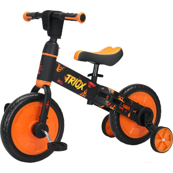 Беговел-велосипед Bubago Triox BG110-1 (черный/желтый)