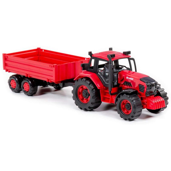 Трактор Полесье BELARUS с бортовым прицепом 91345