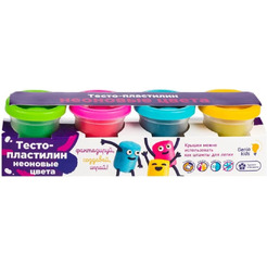 Набор для лепки Genio Kids Тесто-пластилин. Неоновые цвета TA1016V