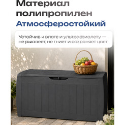 Сундук уличный Keter Hollywood 247310 (графит)