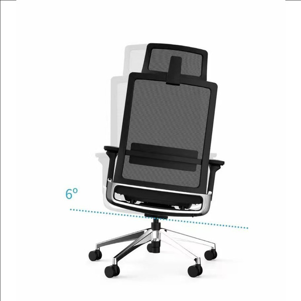 Кресло компьютерное SitZone E-BA-001A сетка/ткань, черный, крестов. пласти