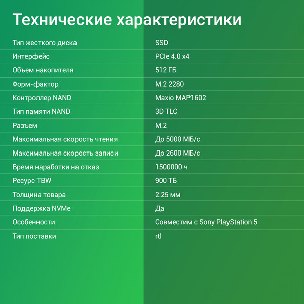 SSD Digma Meta M6E 512GB DGSM4512GM6ET