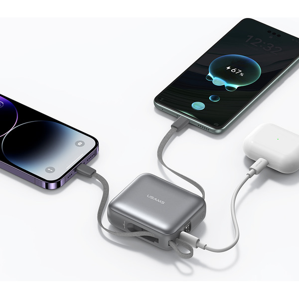 Внешний аккумулятор USAMS T179LF PB78 Mini 10000mAh (серый)