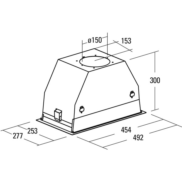 Вытяжка кухонная САТА GC DUAL A 45 XGWH/С