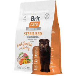 Сухой корм для кошек Брит Кеа Cat Sterilised Weight Control с рыбой и индейкой / 1067092 (1.5кг)