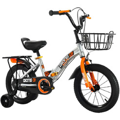 Велосипед детский YAYALE 25-009, 12" (серебристый)