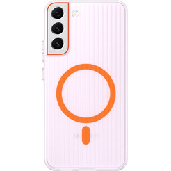 Задняя накладка CASE Translucent Strip Samsung Galaxy S22 Plus, прозрачно-оранжевый