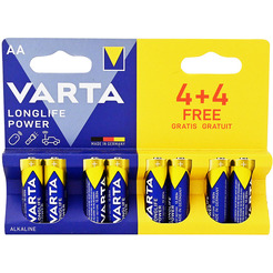 Батарейка Varta Longlife Power 4906 AA BL4+4