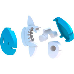 Магнитный конструктор Halftoys Ocean Луна-рыба с диорамой HO002