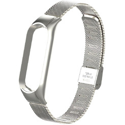 Ремешок Bingo Stainless Grid для Xiaomi Mi Band 5/6 Серебристый