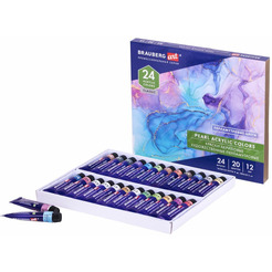 Краски акриловые художественные BRAUBERG ART 192244