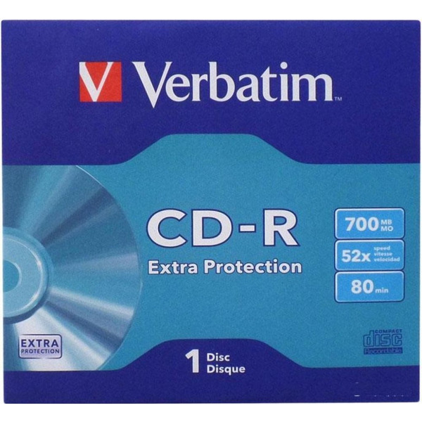 Диск CD-R VERBATIM Extra Protection 43843(700Mb)