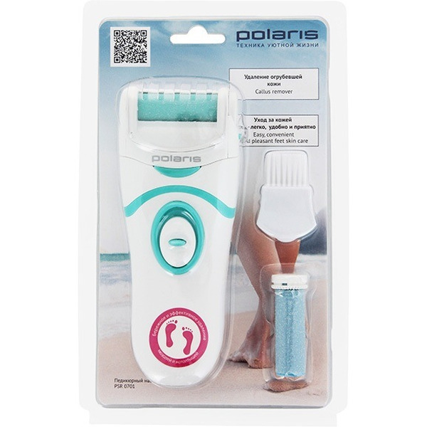 Педикюрный прибор для удаления мозолей POLARIS PSR0701 White/Green