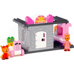 Конструктор Полесье Макси Три кота. Магазин игрушек 61397