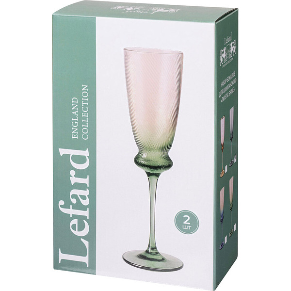 Набор бокалов Lefard Twist&Shine Green 687-023 (2шт)