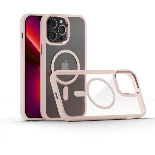 Задняя накладка CASE Acrylic MagSafe Apple iPhone 13 Pro розовый