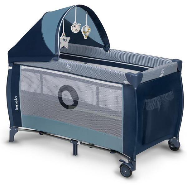 Кровать-манеж Lionelo Sven Plus (Blue Navy)