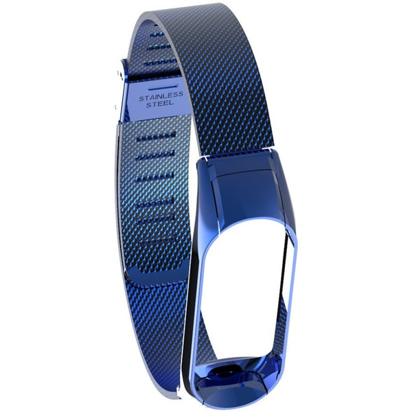 Ремешок Bingo Stainless Grid для Xiaomi Mi Band 3/4 Синий