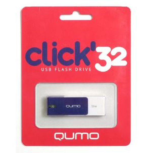 USB Flash QUMO Click 32GB (синий)