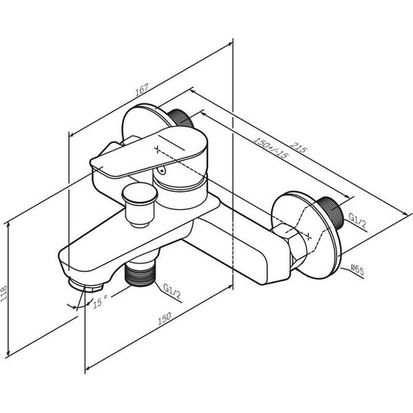 Смеситель AM.PM Crave F9C10000