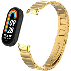 Ремешок Bingo Stainless Strips для XIAOMI Mi Band 8 (золотистый)