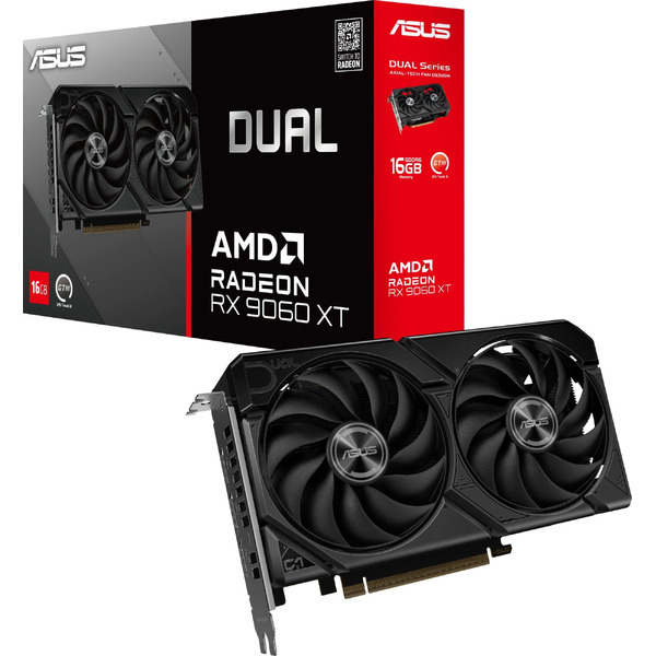 Видеокарта ASUS Dual Radeon RX 9060 XT 16GB GDDR6 DUAL-RX9060XT-16G
