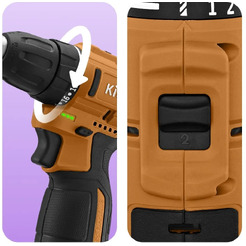 Дрель-шуруповерт Kitfort КТ-6504