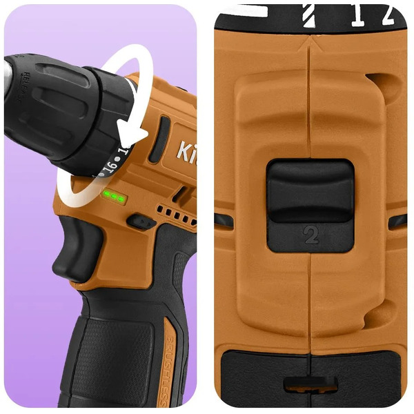 Дрель-шуруповерт Kitfort КТ-6504