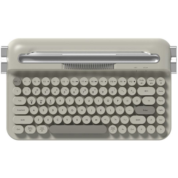 Компьютерная клавиатура AJAZZ AF84 (бело-серая)