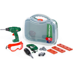 Набор инструментов Полесье №59 (14 элементов) 92810 (зелёный)