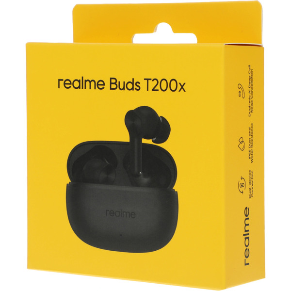 Наушники Realme Buds T200x (черный)