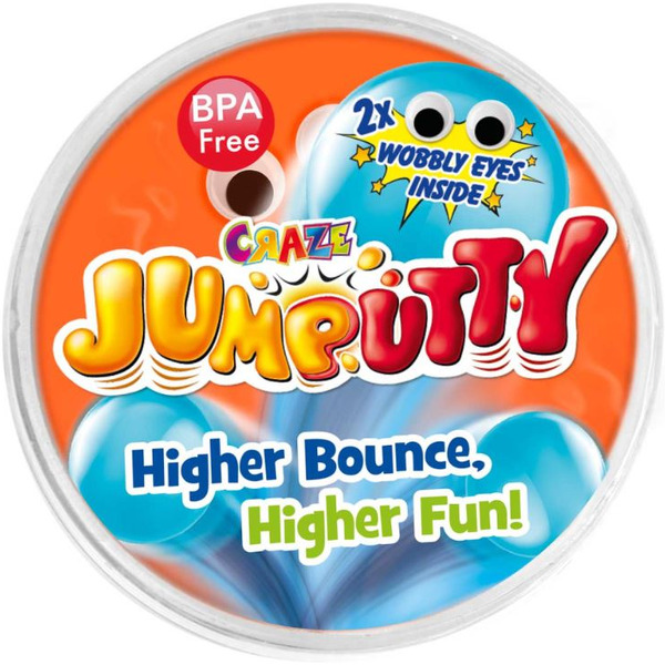 Тесто-попрыгунчик CRAZE Jumputty Безумный прыжок 18675 (оранжевый)
