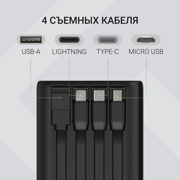 Внешний аккумулятор Digma DGPF50B 50000mAh (черный)