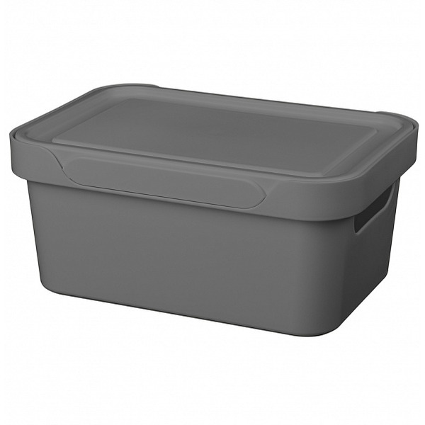 Ящик для хранения Бытпласт Econova Luxe 4.6 л 433205411 (серый)