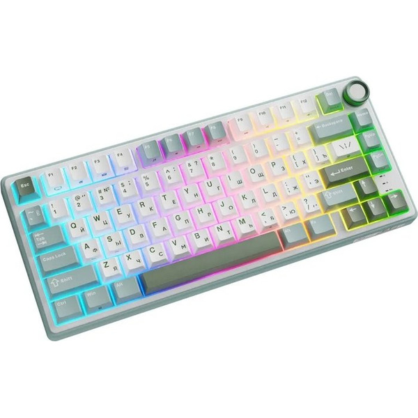 Клавиатура Royal Kludge R75 RGB Sky Cyan (RK Brown)