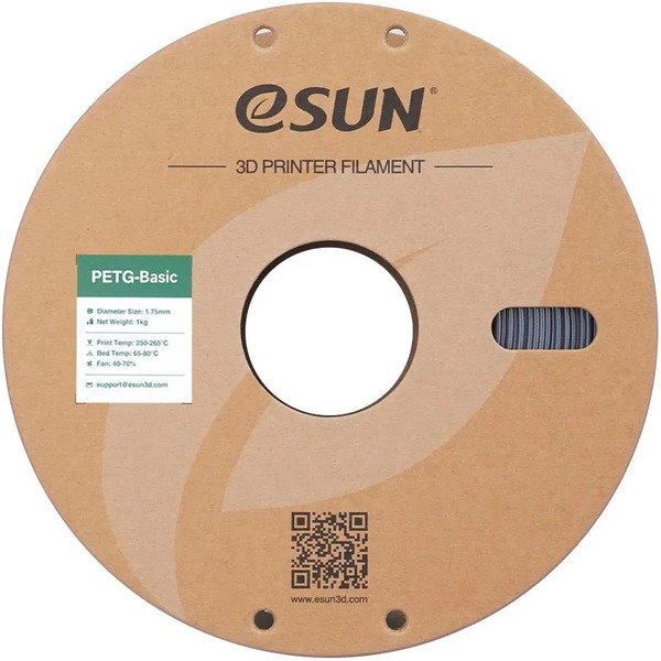 Пластиковая нить ESUN PETG-Basic 1,75 мм (серый)