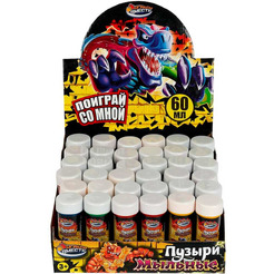 Мыльные пузыри Игрушечный город Динозавры, 60 мл