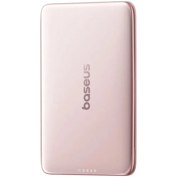 Внешний аккумулятор Baseus PicoGo AM41 Ultra-Slim Magnetic Power Bank 5000mAh (розовый)