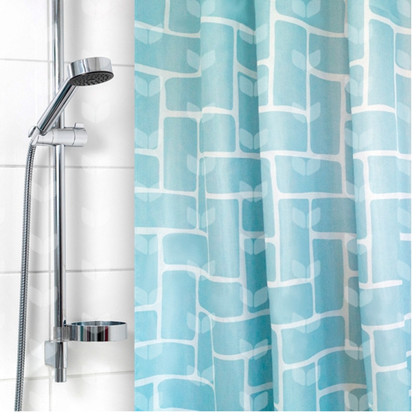 Штора для ванной комнаты Вилина 6666-2213-1 (голубая мостовая)