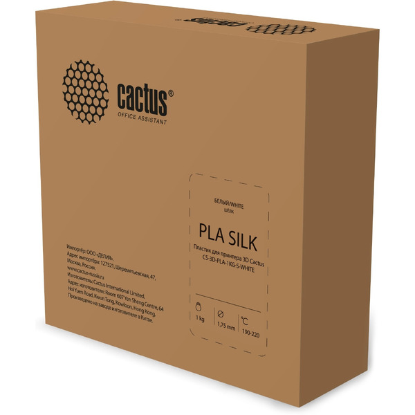 Пластик CACTUS CS-3D-PLA-1KG-S-WHITE