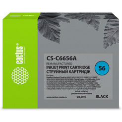 Картридж струйный Cactus CS-C6656A №56 (черный)