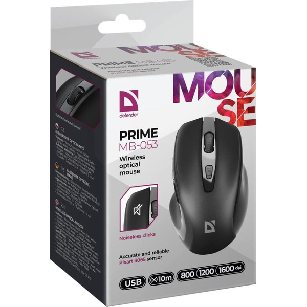 Мышь Defender Prime MB-053 (черный)