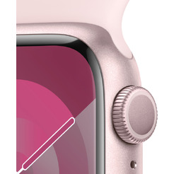 Смарт-часы Apple Watch Series 9 41mm Pink MR933CH/A (силиконовый ремешок S/M)