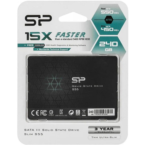 Твердотельный накопитель (SSD) SILICON POWER SP240GBSS3S55S25