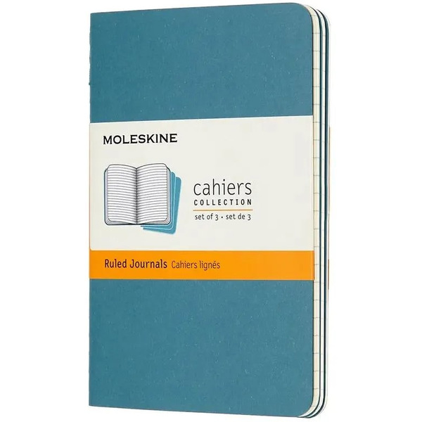 Блокнот Moleskine CAHIER JOURNAL CH016B44 (3 шт, голубой)