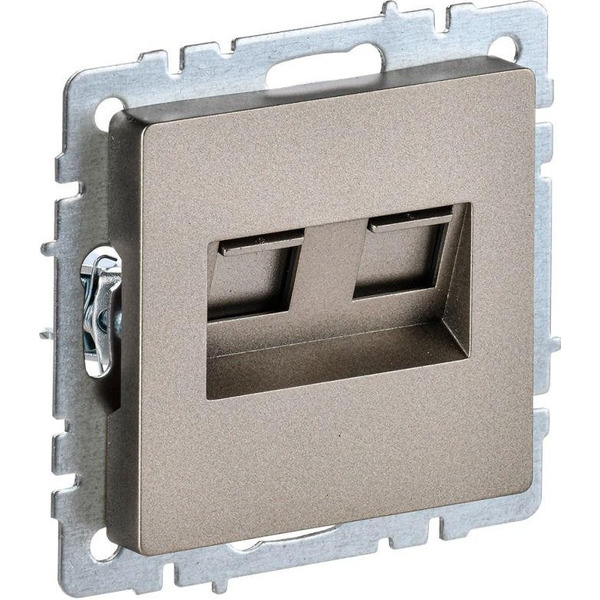 Розетка компьютерная IEK Brite РК10-2-БрШ